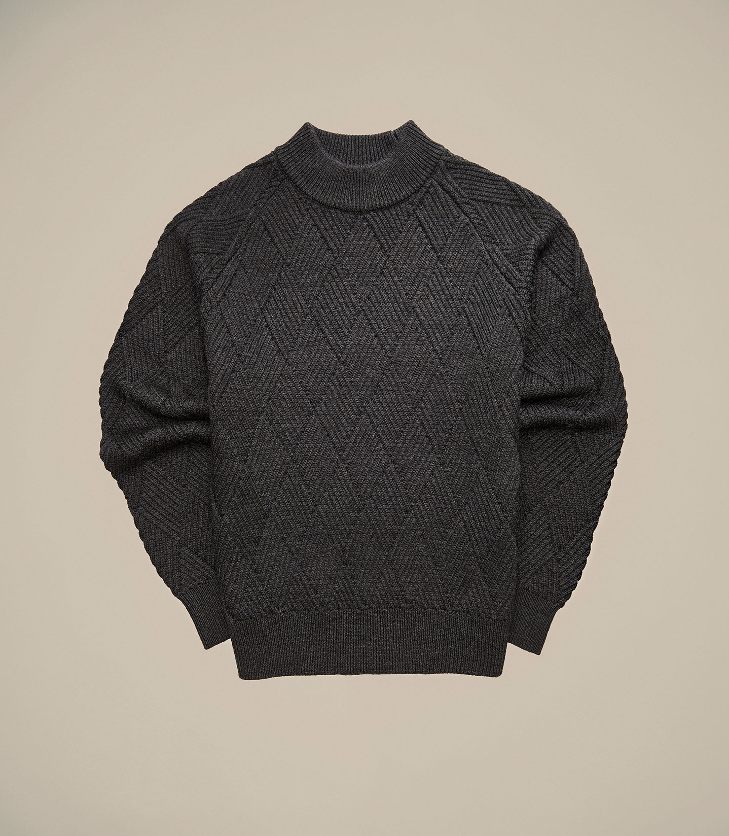Charcoal Prism Turtleneck
